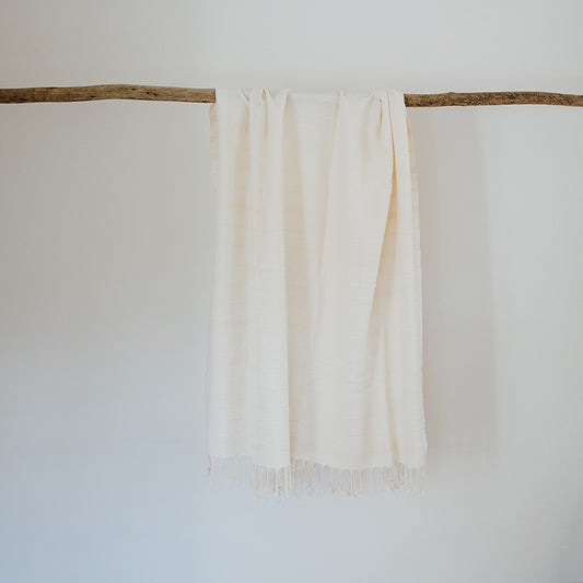Cream Stonewashed Towel